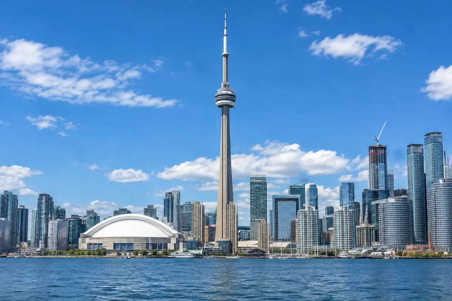 Toronto skyline seen from across the water